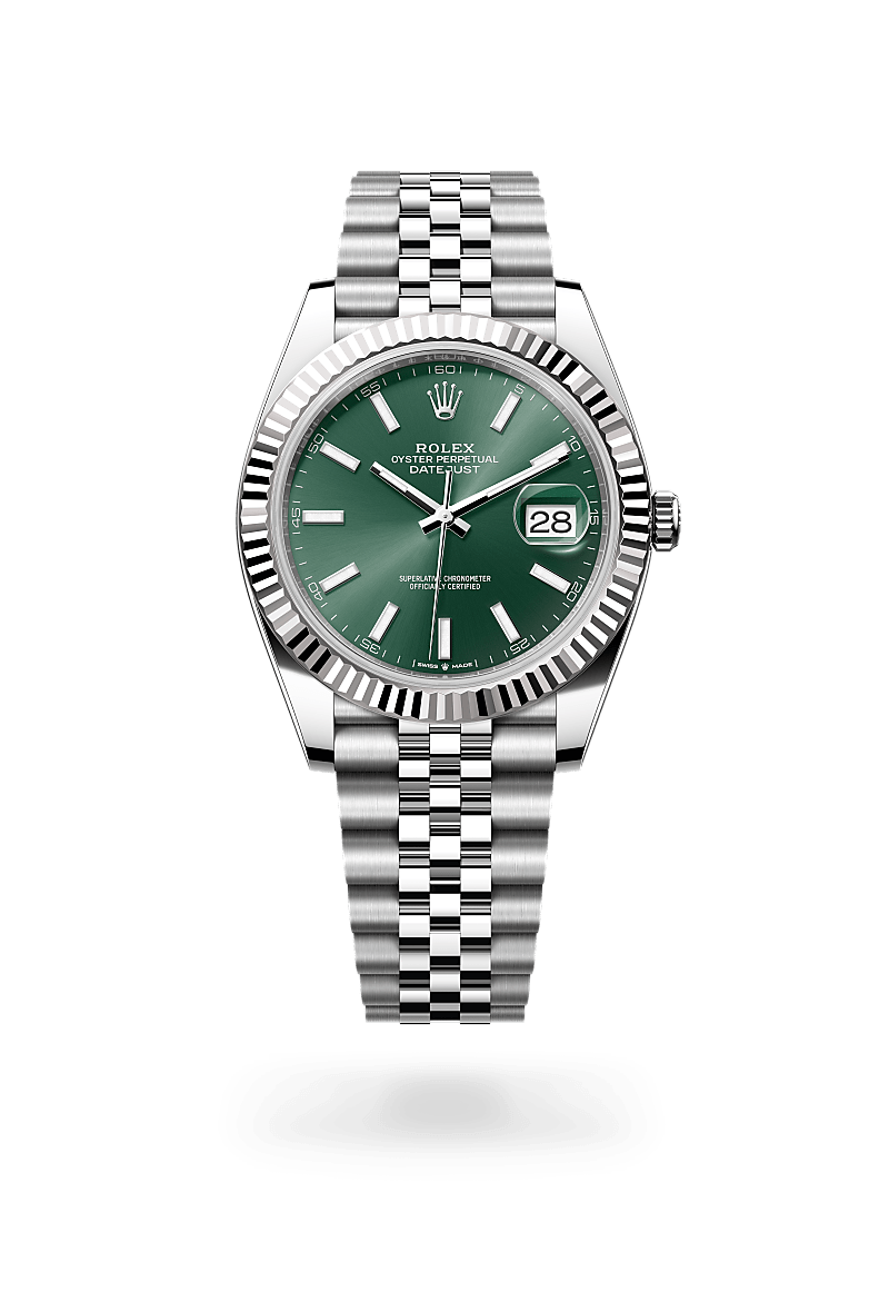 Rolex Datejust 41 Herrenuhr (M126334-0028) Oyster, 41 mm, Edelstahl Oystersteel und Weißgold